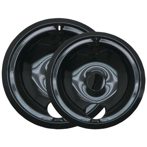 Range Kleen P139402xcd5 Black Porcelain Drip Pans, 2 Pk (style B)