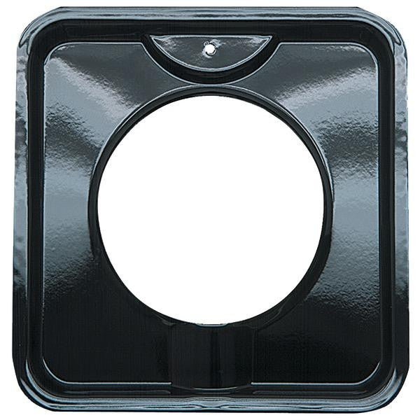 Range Kleen P400 7.75" Porcelain-black Square Gas Drip Pan