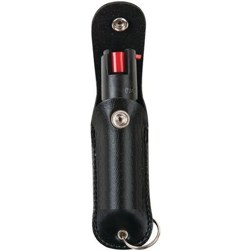 TORNADO TKS091 Leatherette Key Chain Pepper Spray with UV Dye (Black)