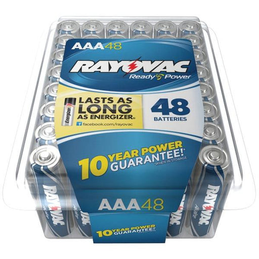 RAYOVAC 824-48PPTF Alkaline Batteries Reclosable Pro Pack (AAA, 48 pk)