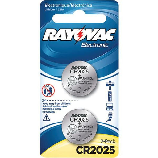 Rayovac Kecr2025-2a 3-volt Lithium Keyless Entry Batteries, 2 Pk (cr2025 Size)