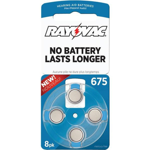 Rayovac L675za-8zm Hearing Aid Batteries, 8 Pk (size 675)