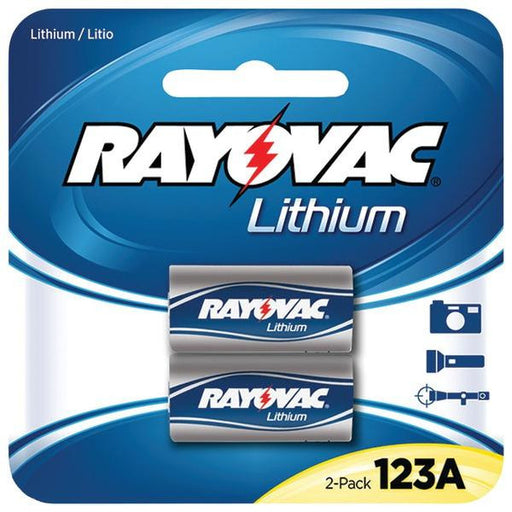 Rayovac Rl123a-2a 3-volt 123a Lithium Photo Batteries, 2 Pk