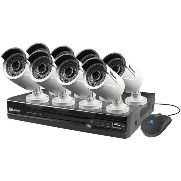 SWANN SWNVK-873008-US 8-Channel 1080p NVR with 8 Security Cameras