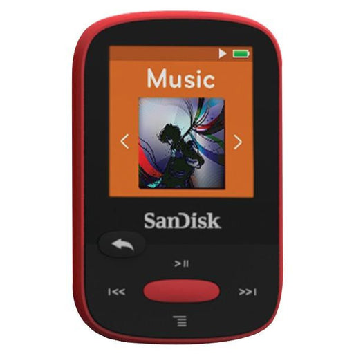 Sandisk Sdmx24-004g-a46r 4gb 1.44" Clip Sport Mp3 Player (red)