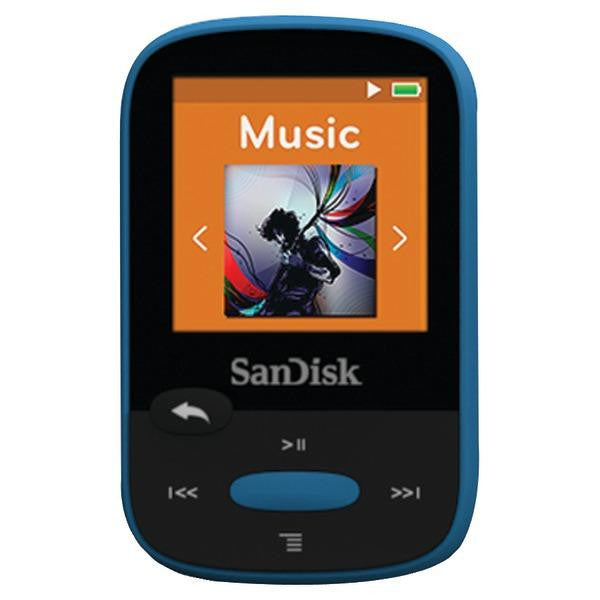 Sandisk Sdmx24-008g-a46b 8gb 1.44" Clip Sport Mp3 Player (blue)