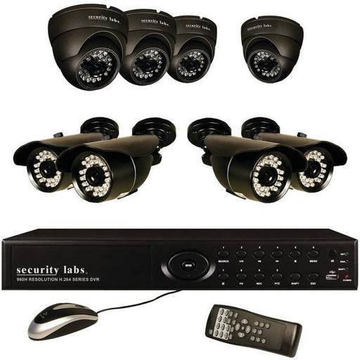 Security Labs Slm455 8-channel 960h 8-camera System