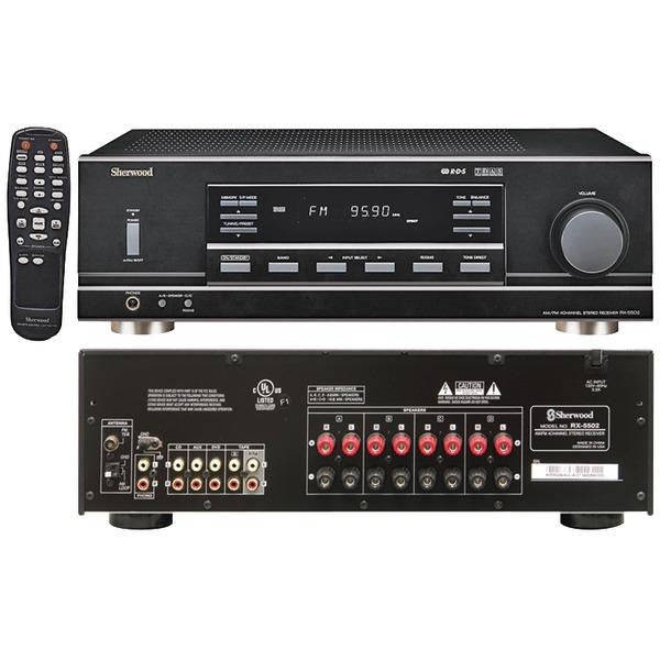 Sherwood Rx-5502 4-channel, 100-watt Multisource, Dual-zone A-v Receiver