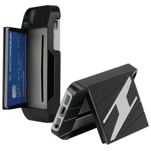 Scosche Ip5vltbk Iphone(r) 5 Vaultkase Case With Integrated Storage Vault (black-gray)