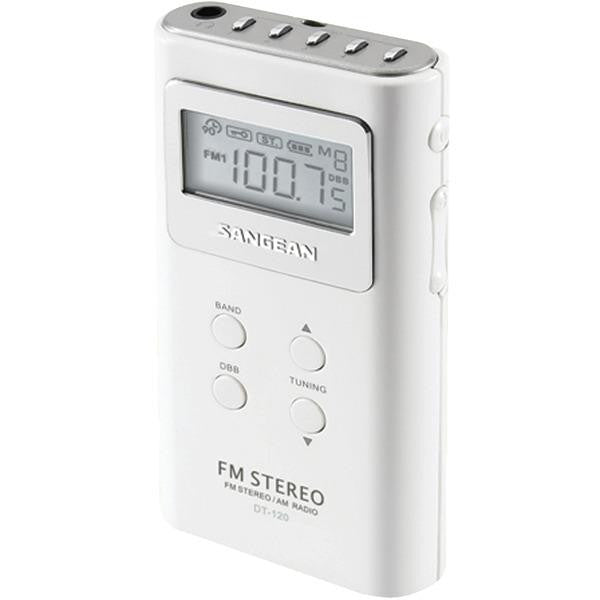 Sangean Dt-120 White Pocket Am-fm Digital Radio (white)