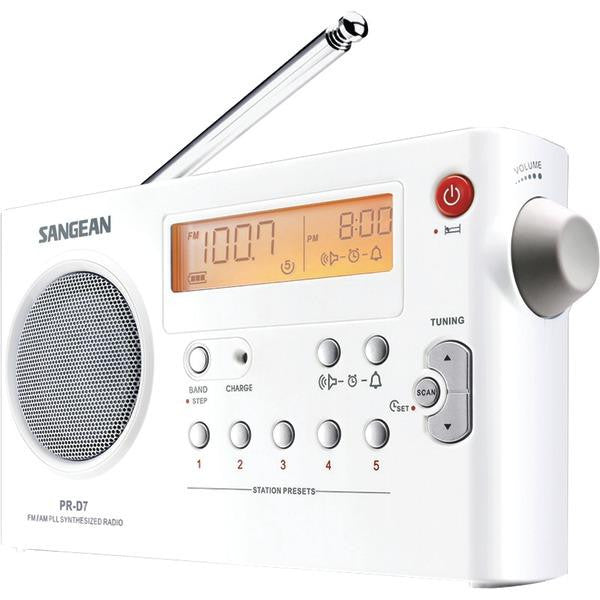 Sangean Prd-7 Digital Am-fm Portable Radio (white)