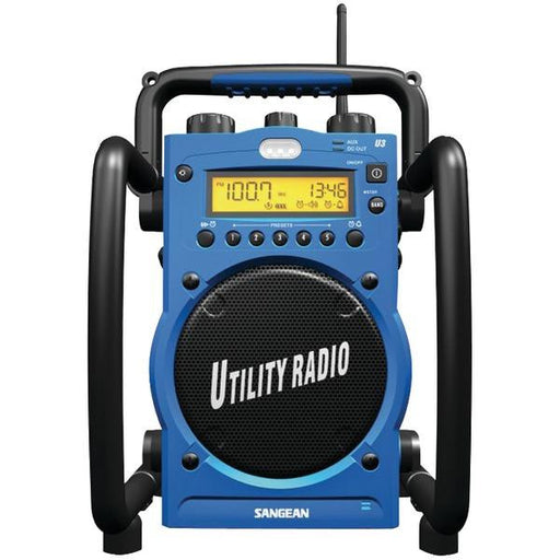 Sangean U3r Digital Am-fm Water-resistant Utility Radio With Alarm