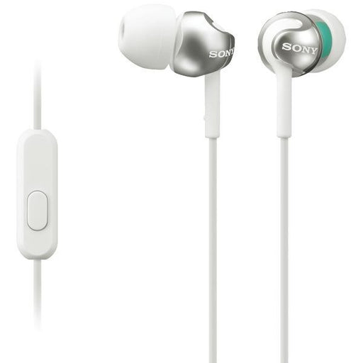 Sony Mdrex110ap-w Ex Monitor In-ear Headphones With Microphone (white)