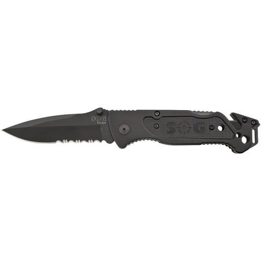 Sog Ff25-cp Escape Knife With Seatbelt Cutter & Glass Breaker