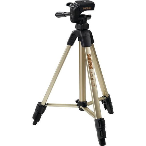 Sunpak 620-020 Tripod With 3-way Pan Head (folded Height: 18.5"; Extended Height: 49"; Weight: 2.3