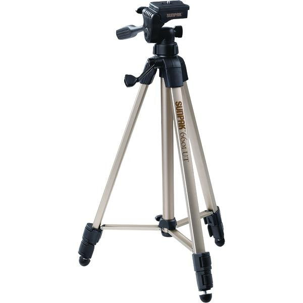 Sunpak 620-060 Tripod With 3-way Pan Head (folded Height: 20.3"; Extended Height: 58.32"; Weight: