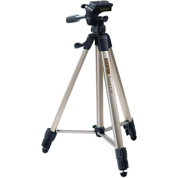 Sunpak 620-080 Tripod With 3-way Pan Head (folded Height: 20.8"; Extended Height: 60.2"; Weight: 2