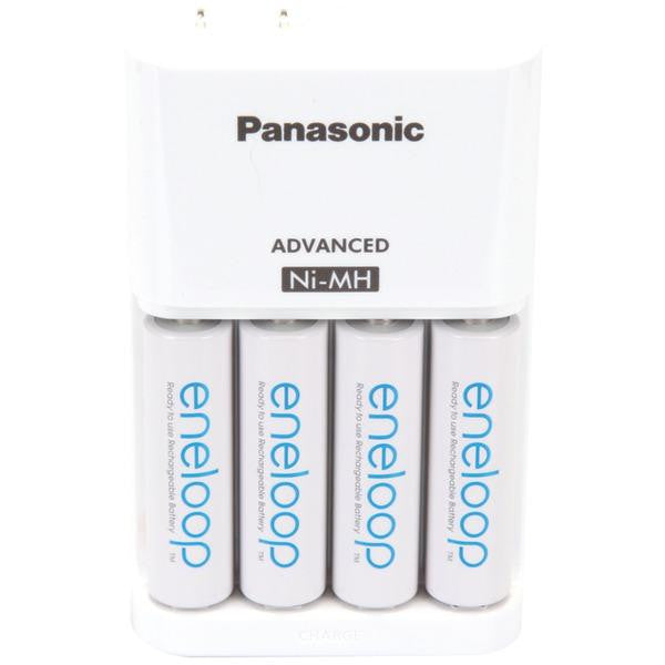 Panasonic K-kj17mca4ba 4-position Charger With Eneloop(r) Aa Batteries, 4 Pk