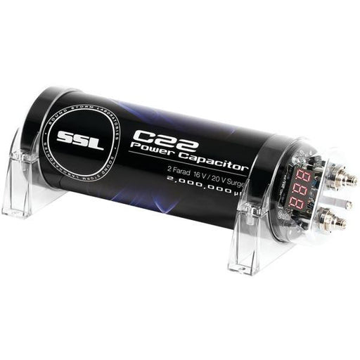 Soundstorm C22 2-farad Capacitor With Digital Display (black Finish)