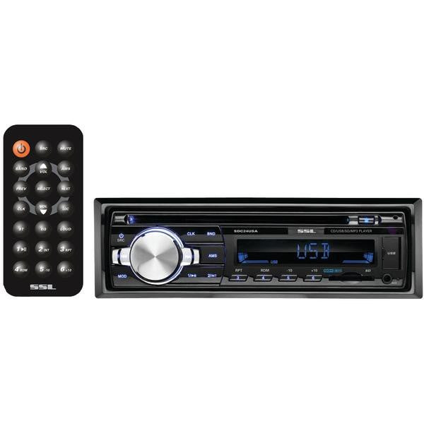 Soundstorm Sdc24usa Single-din In-dash Mp3-cd-am-fm Receiver