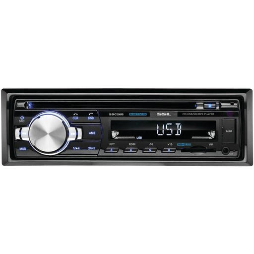 SOUNDSTORM SDC26B Single-DIN In-Dash CD Receiver (With Bluetooth(R))