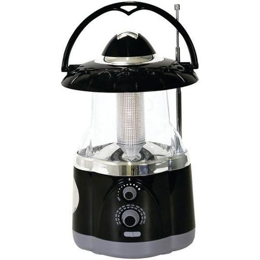 Northpoint 190507 12-led Lantern With 4-led Flashlight & Am-fm Radio (black)