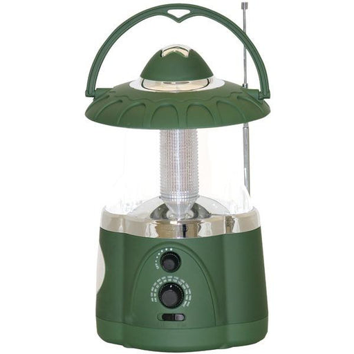 Northpoint 190485 12-led Lantern With 4-led Flashlight & Am-fm Radio (green)