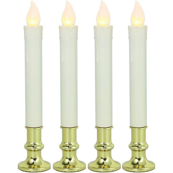 NORTHPOINT GM8270 LED Flickering Candles with 8-Hour Timer, 4 pack