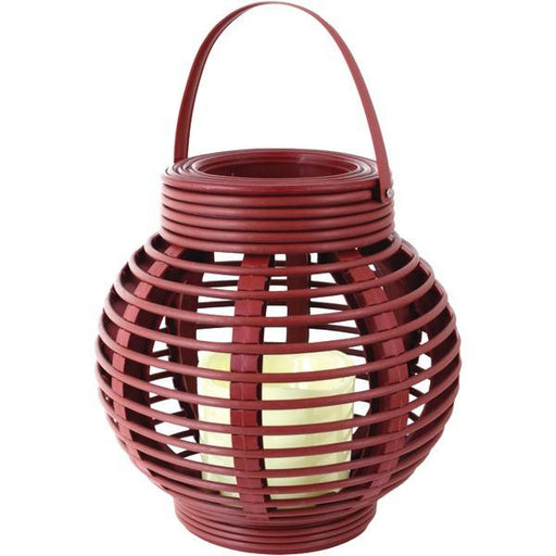 NORTHPOINT GM8276 Rattan Basket LED Candle (Red)