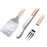 Jim Beam Jb0157 3pc Bbq Set With Spatula, Fork & Tongs