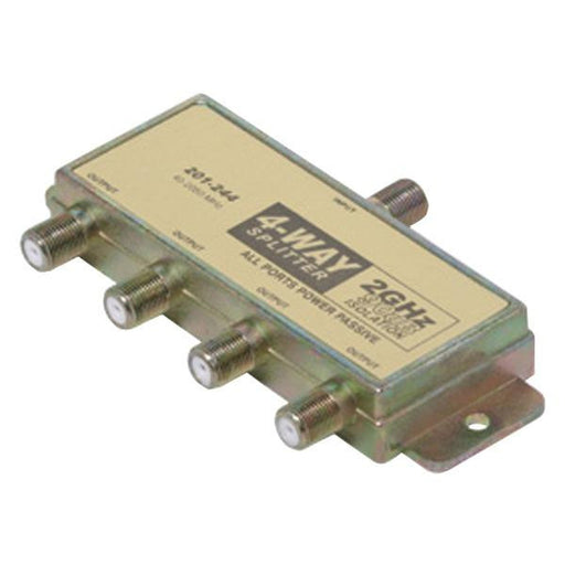 STEREN 201-244 4-Way 2.4GHz 90dB Power Pass Splitter