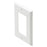 STEREN 310-801WH Plastic Single-Gang D cor Wall Plate