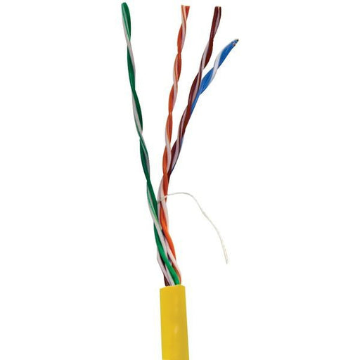 Vericom Mbw5u-01443 Cat-5e Utp Solid Riser Cmr Cable, 1,000ft Pull Box (yellow)