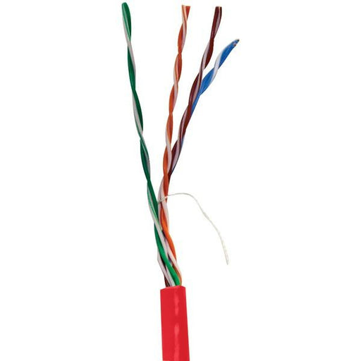 Vericom Mbw5u-01554 Cat-5e Utp Solid Riser Cmr Cable, 1,000ft Pull Box (red)