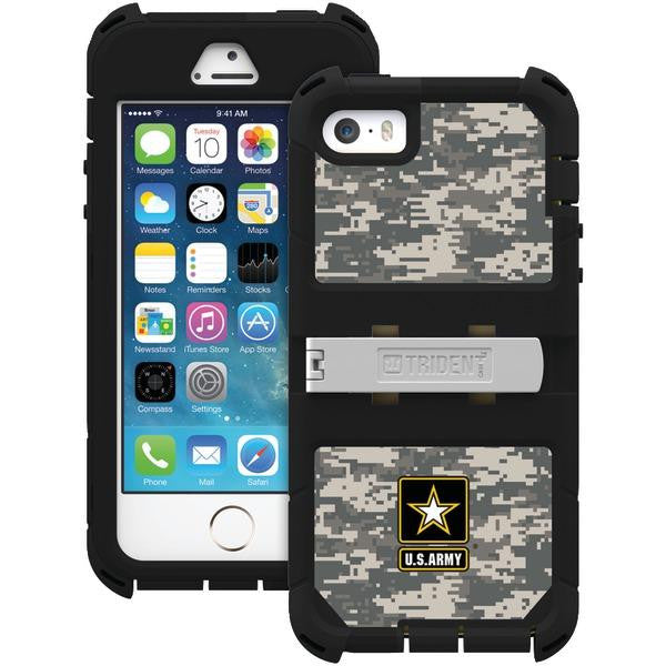 Trident Kn-apip5s-bkk06 Iphone(r) 5s Kraken A.m.s. Series(tm) Case With Holster (u.s. Army(r)camo)