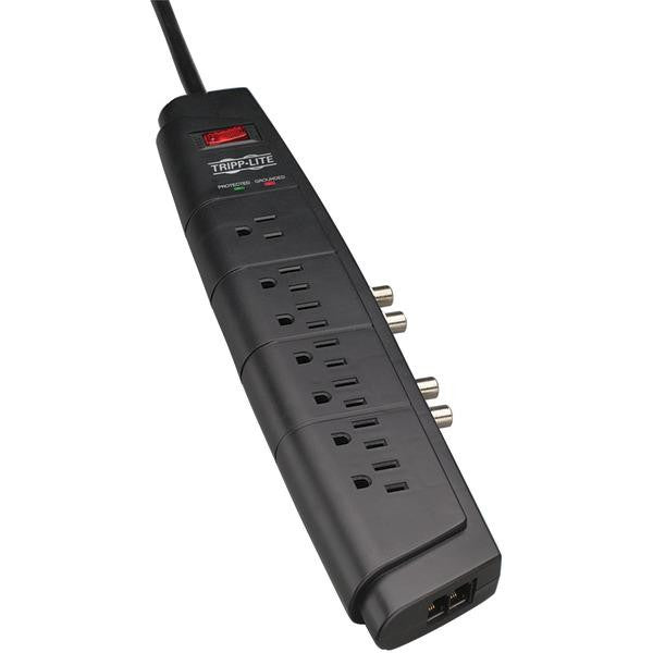 Tripp Lite Ht706tsat 7-outlet Home Theater Surge Protector (telephone & Dual Coaxial Protection)