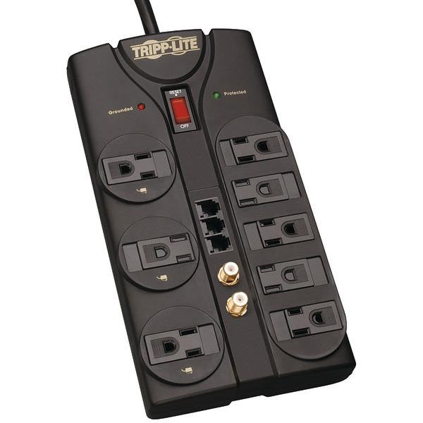 Tripp Lite Tlp808teltv 8-outlet Surge Protector (2-line Telephone-modem)