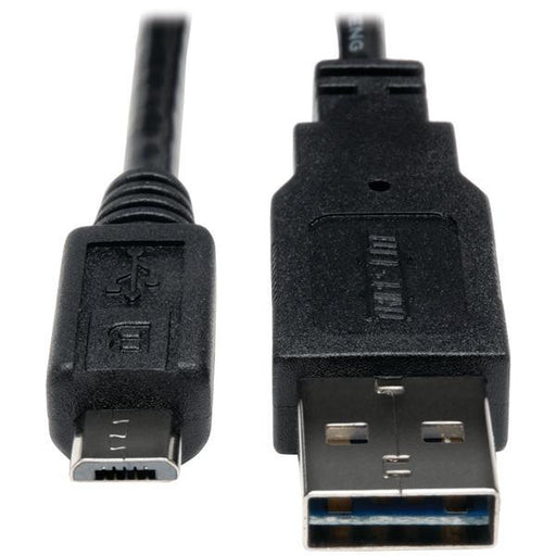 Tripp Lite Ur050-003 A-male To Micro B-male Reversible Usb 2.0 Cable, 3ft