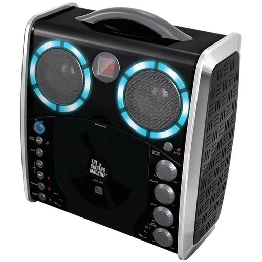 The Singing Machine Sml383 Portable Karaoke System With Cd Player (black)