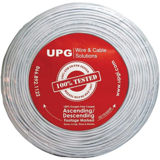 UPG 77034 22-4C Striped Alarm White Cable, 500ft Speedbag