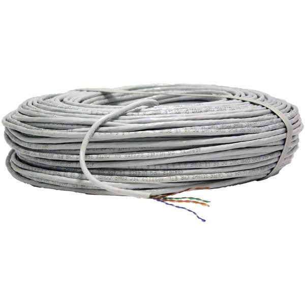 UPG 77536 24-Gauge CAT-5E Cable, 500ft (White Jacket)