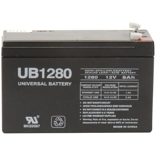 Upg 85986-d5743 Sealed Lead Acid Batteries (12v; 8ah; .187 Tab Terminals; Ub1280)