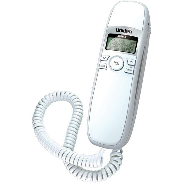 Uniden 1260 Slimline Caller Id Corded Phone (white)