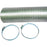 Deflecto A048mx-9 Semi-rigid Flexible Aluminum Duct (with 2 Metal Worm Drive Clamps)