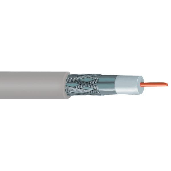 Vextra V621gb Rg6 Solid Copper Coaxial Cable, 1,000ft (gray)