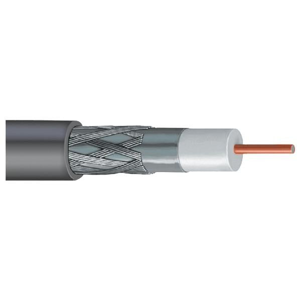 Vextra V66b Gray Dish-approved Single Rg6 Cable, 1,000ft (gray)