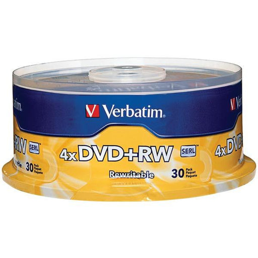 Verbatim 94834 4.7gb 4x Dvd+rws, 30-ct Spindle