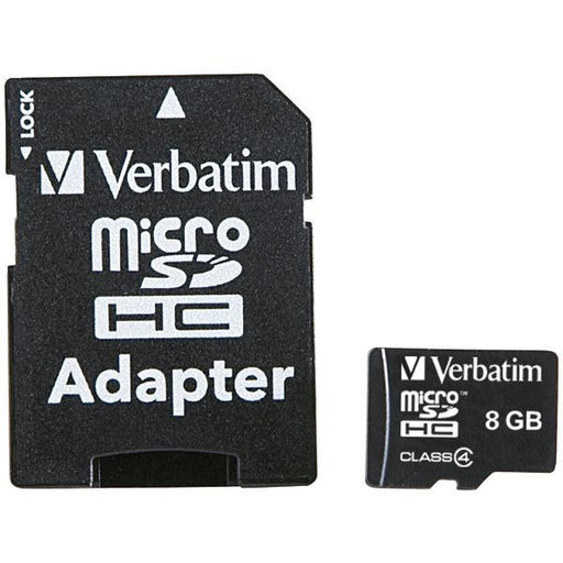 Verbatim 96807 Microsdhc(tm) Card With Adapter (8gb; Class 4)