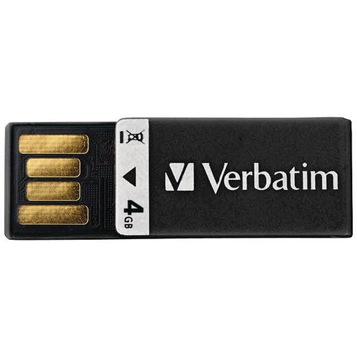 Verbatim 97555 4gb Clip It Usb Drive (black)