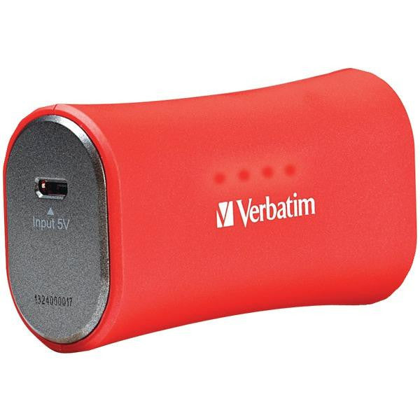 Verbatim 98357 2,200mah Portable Power Pack (red)